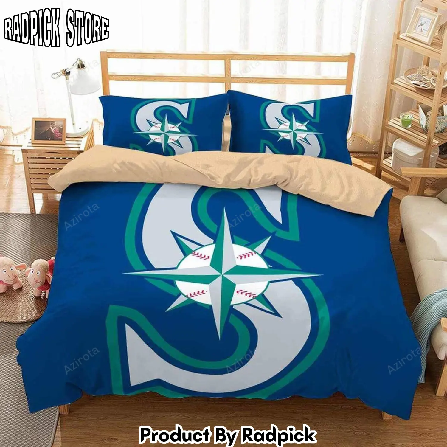 Radpick 3d seattle mariners duvet cover bedding set rp3278942